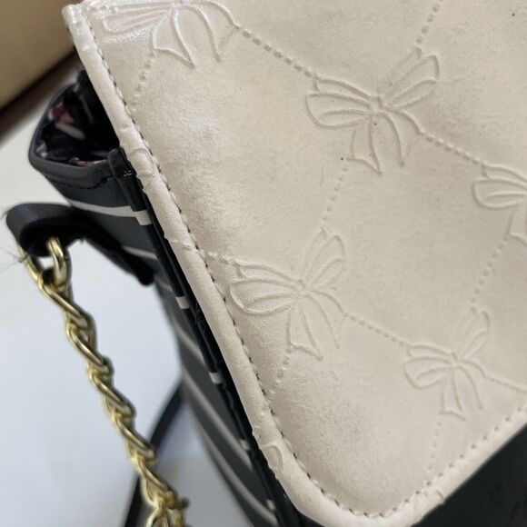 Luv Betsey By‎ Betsey Johnson Purse Bows Crossbody Bag Stachel Tote - Picture 6 of 12